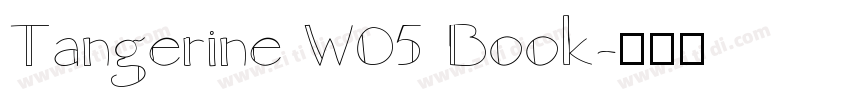 Tangerine W05 Book字体转换